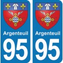 Autocollant Argenteuil immatriculation 95