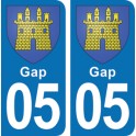 Autocollant Gap immatriculation 05